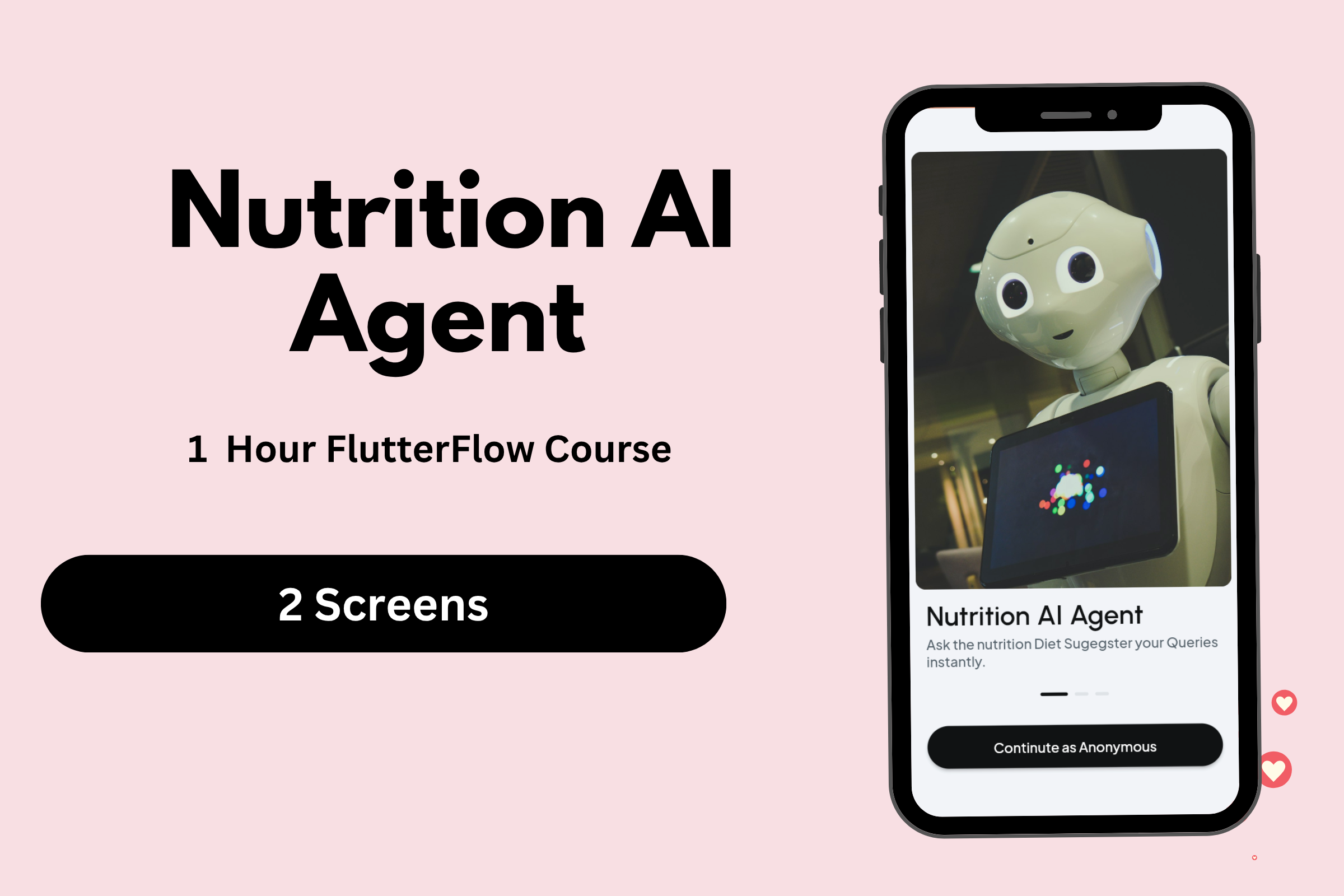 Nutrition AI Agent App using FlutterFlow